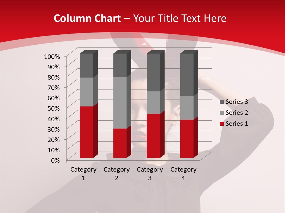 Person Beautiful Pose PowerPoint Template