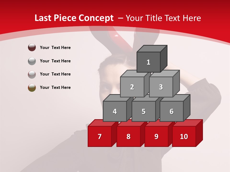 Person Beautiful Pose PowerPoint Template