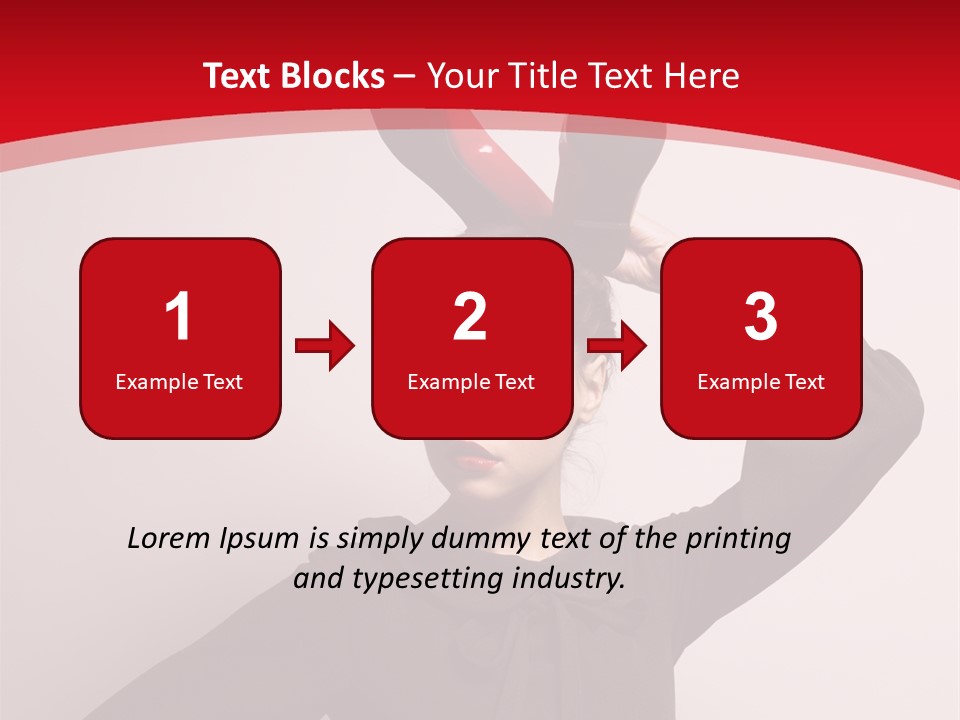 Person Beautiful Pose PowerPoint Template