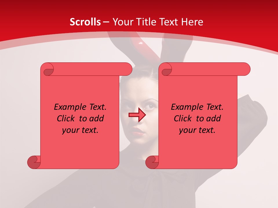 Person Beautiful Pose PowerPoint Template