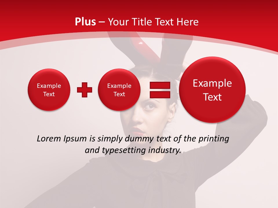 Person Beautiful Pose PowerPoint Template