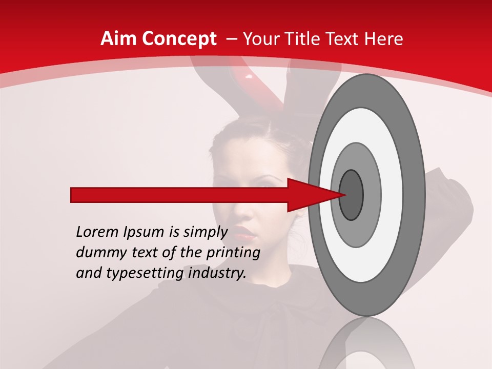 Person Beautiful Pose PowerPoint Template