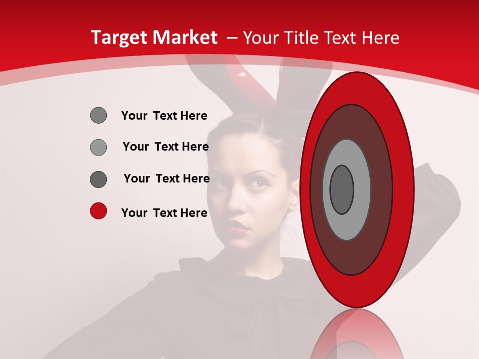 Person Beautiful Pose PowerPoint Template