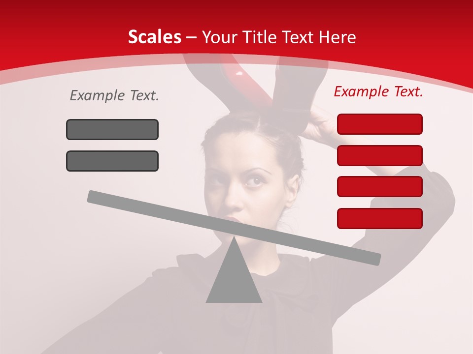 Person Beautiful Pose PowerPoint Template