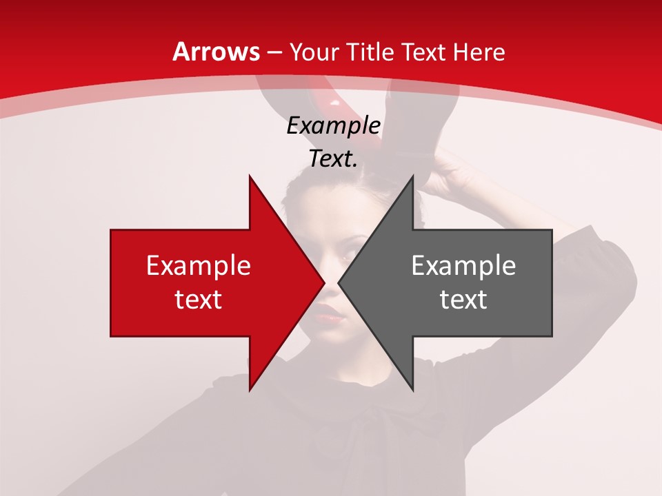 Person Beautiful Pose PowerPoint Template