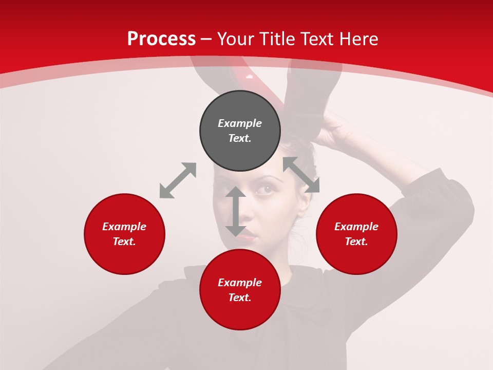 Person Beautiful Pose PowerPoint Template