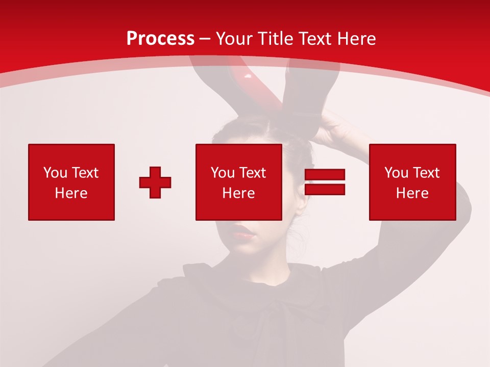 Person Beautiful Pose PowerPoint Template