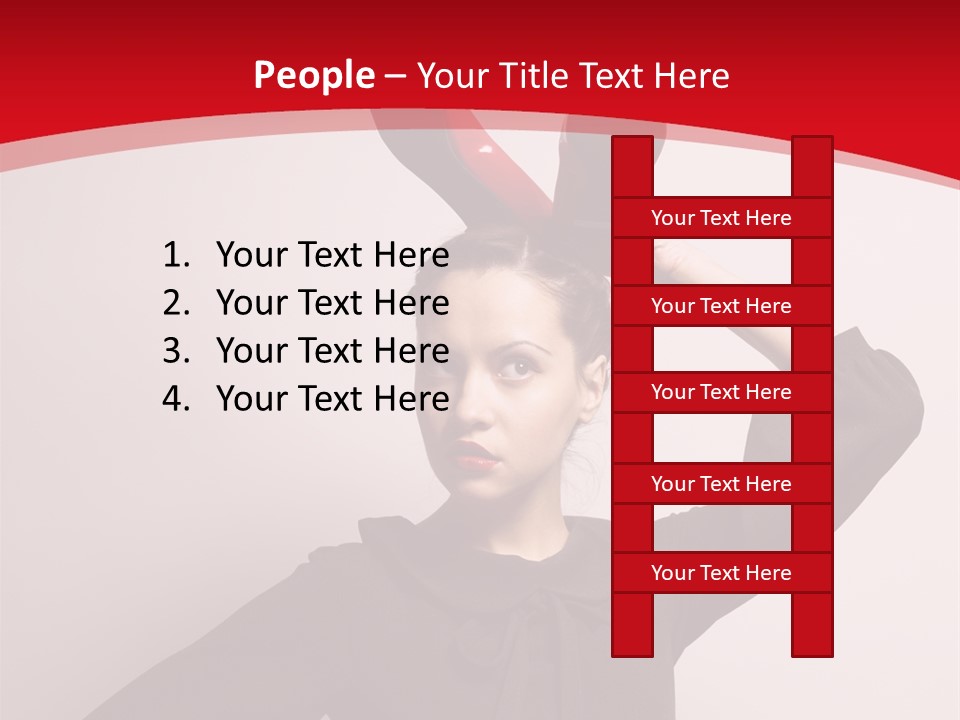 Person Beautiful Pose PowerPoint Template