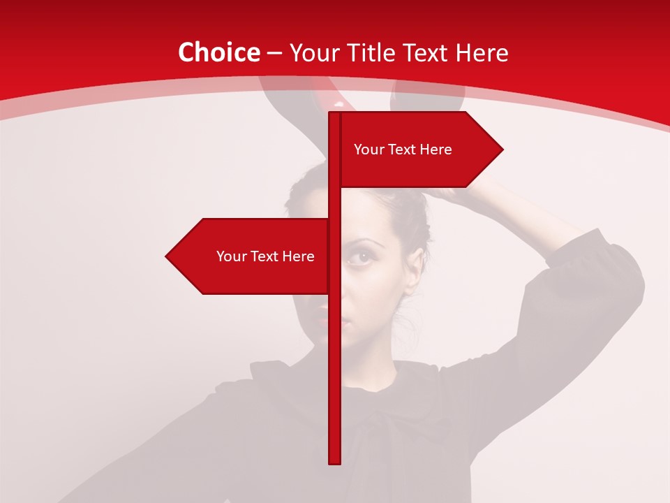 Person Beautiful Pose PowerPoint Template