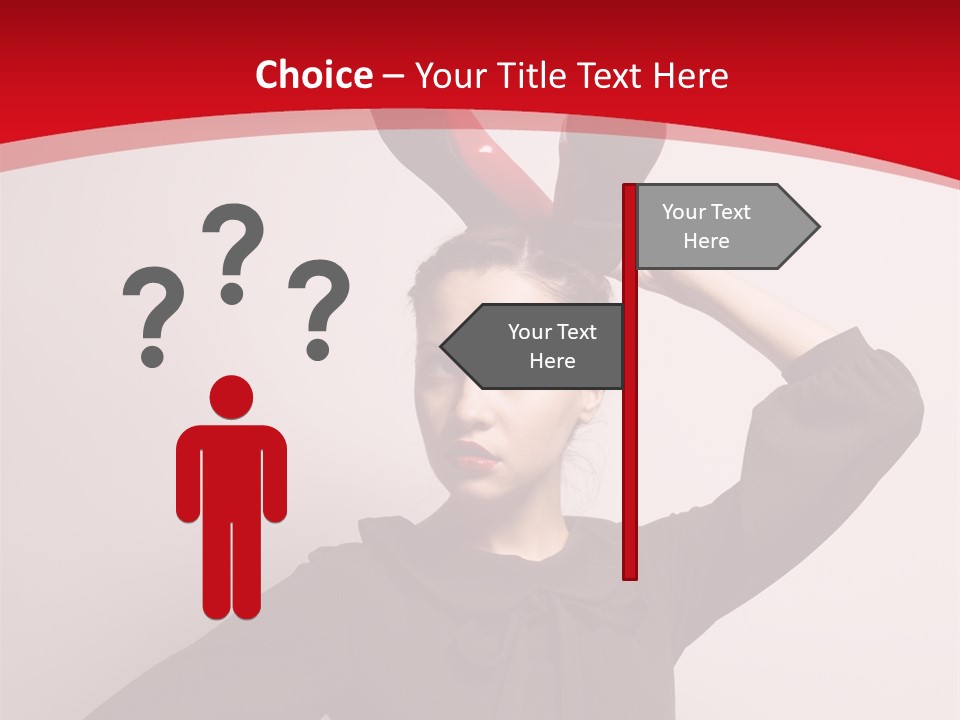 Person Beautiful Pose PowerPoint Template