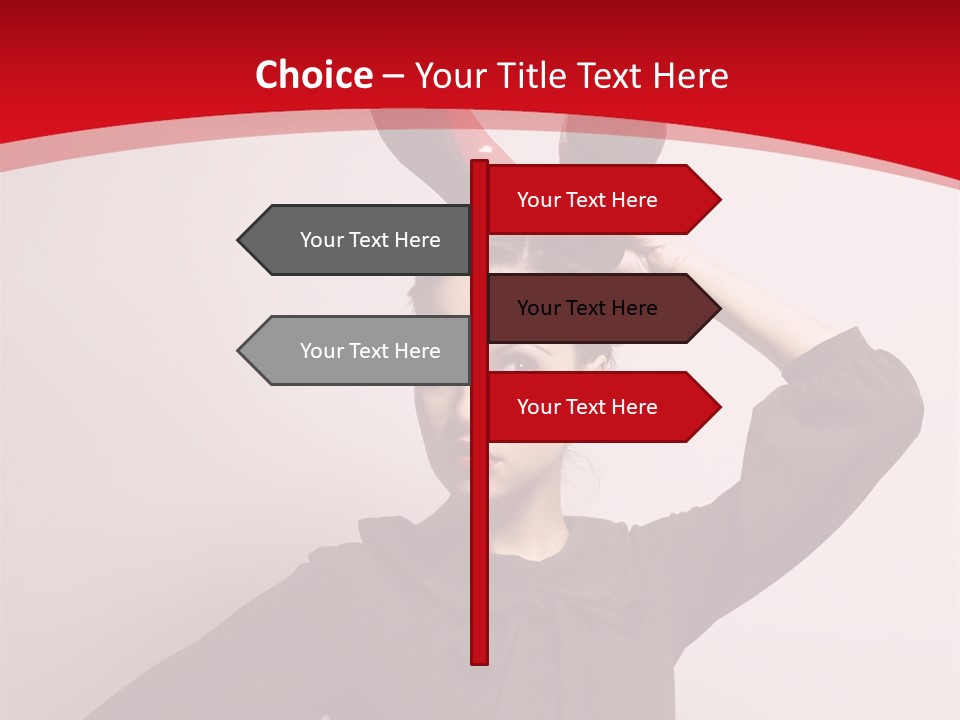 Person Beautiful Pose PowerPoint Template