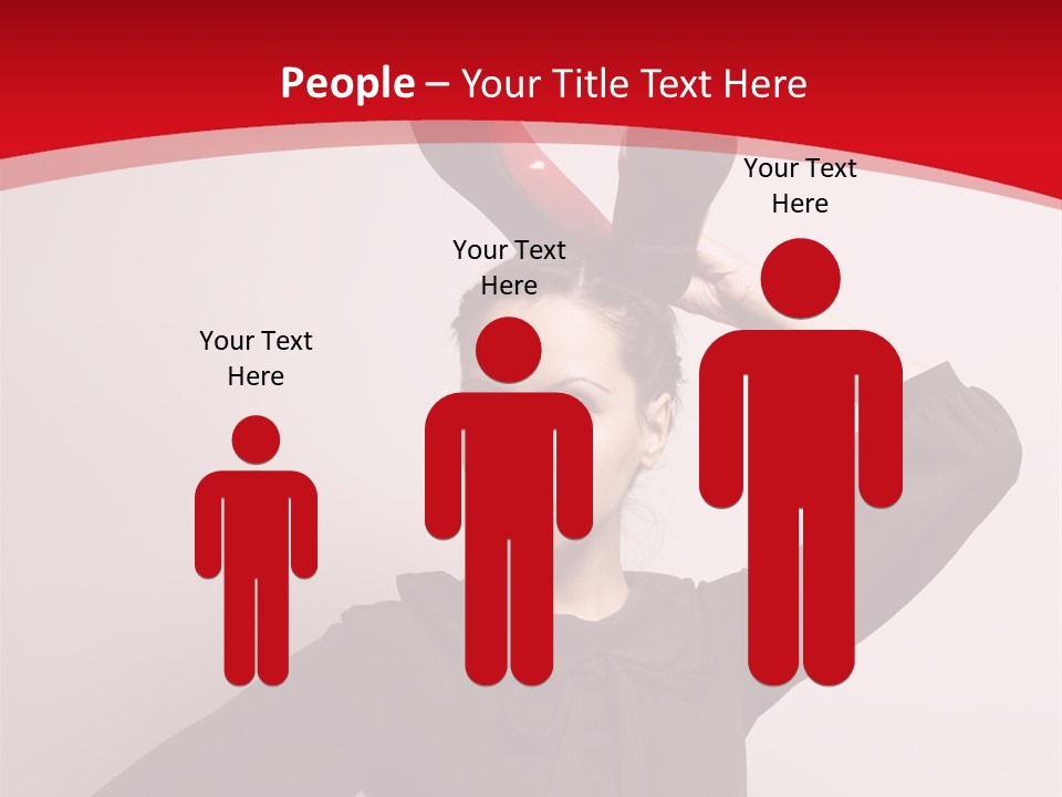 Person Beautiful Pose PowerPoint Template