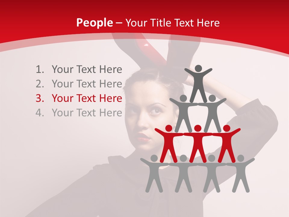 Person Beautiful Pose PowerPoint Template
