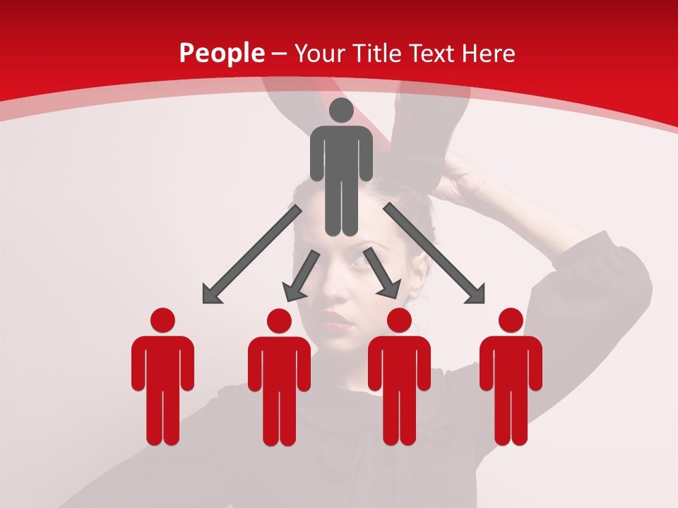 Person Beautiful Pose PowerPoint Template