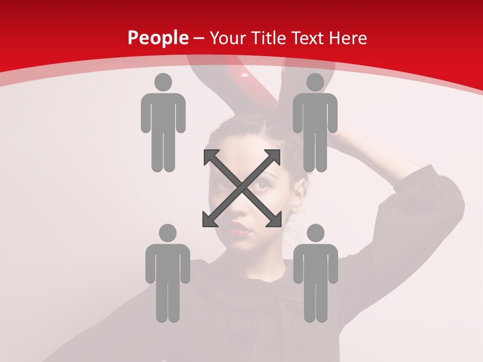 Person Beautiful Pose PowerPoint Template