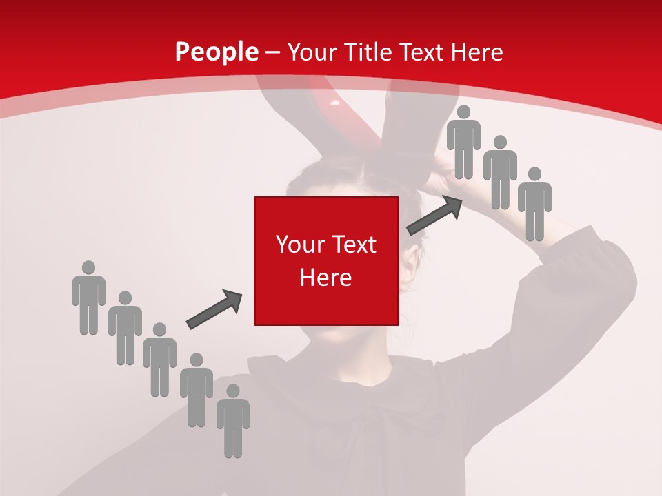 Person Beautiful Pose PowerPoint Template