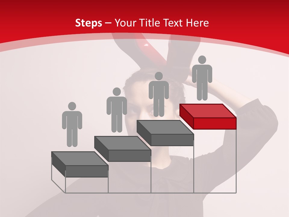 Person Beautiful Pose PowerPoint Template