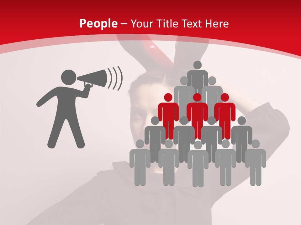 Person Beautiful Pose PowerPoint Template