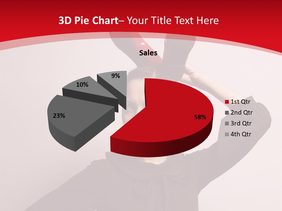 Person Beautiful Pose PowerPoint Template