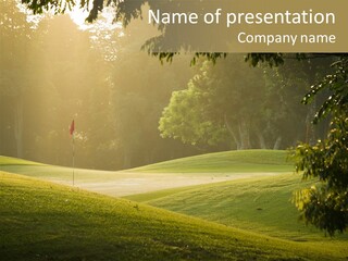 Opening Green Sunrise PowerPoint Template