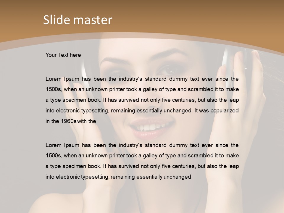 Entertainment Fun Female PowerPoint Template