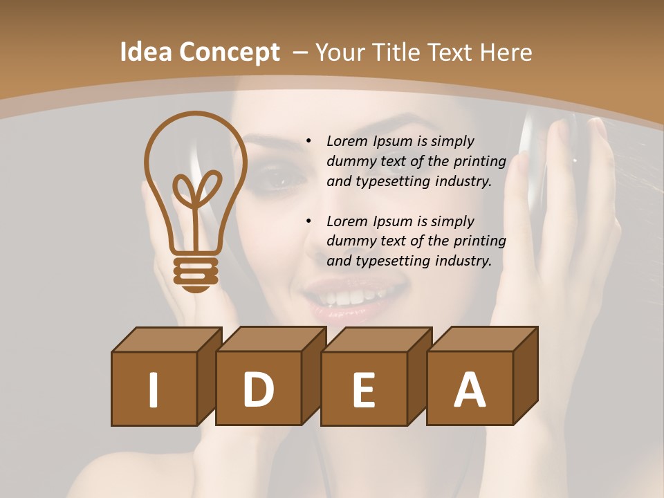 Entertainment Fun Female PowerPoint Template