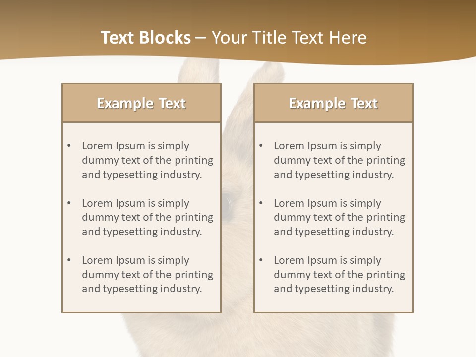 Bunny Pets Hear PowerPoint Template