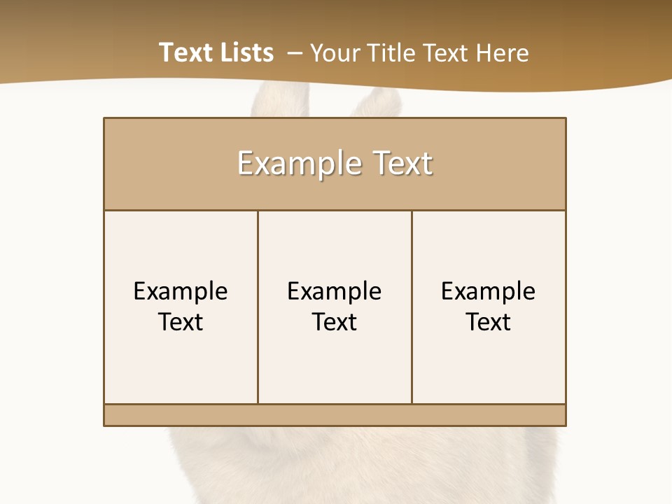 Bunny Pets Hear PowerPoint Template