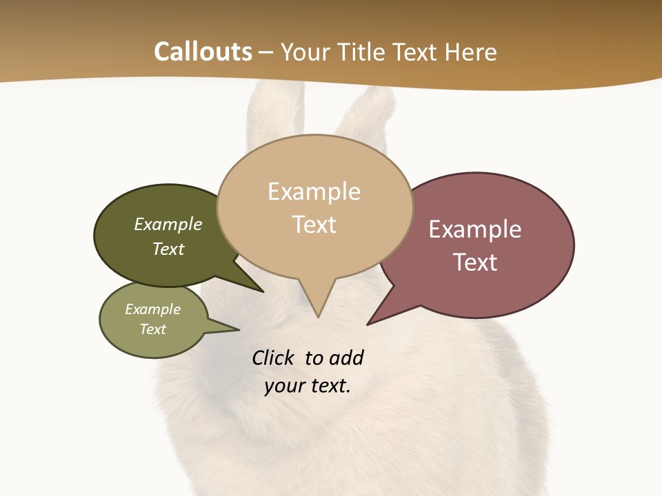 Bunny Pets Hear PowerPoint Template