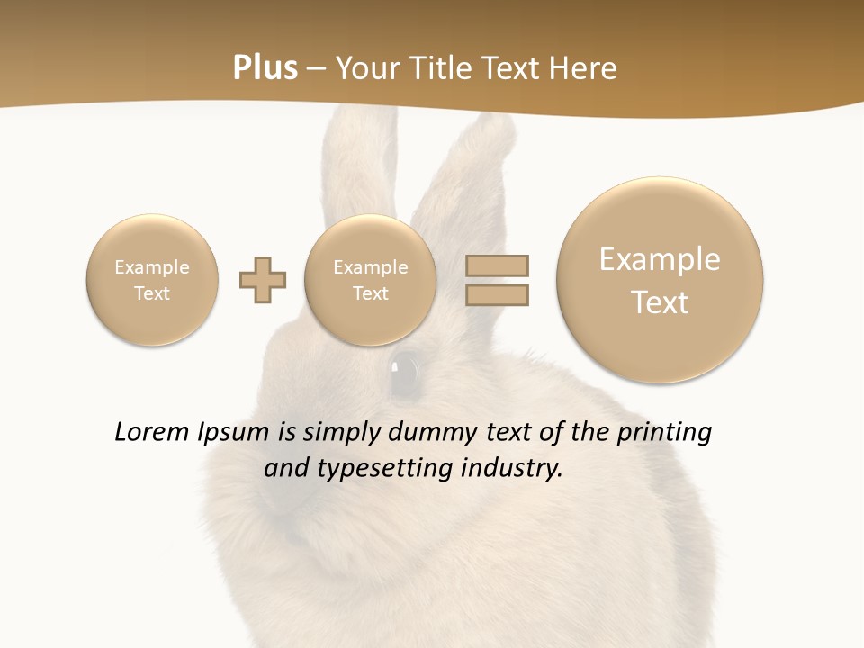 Bunny Pets Hear PowerPoint Template