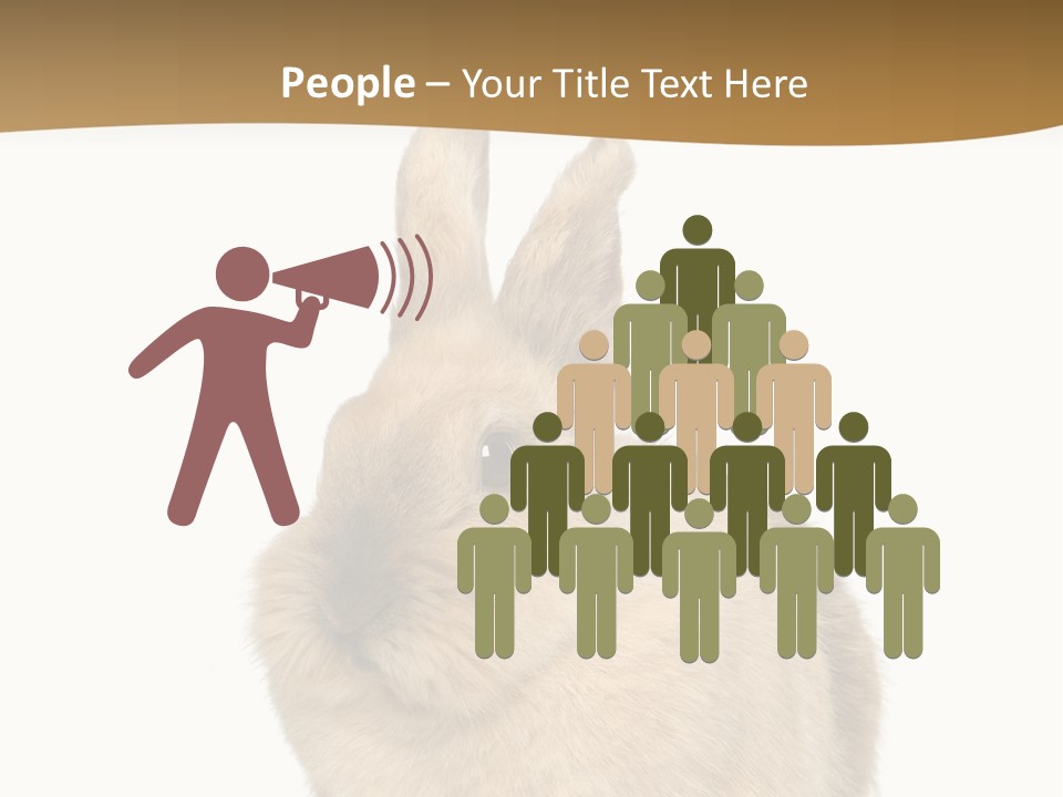 Bunny Pets Hear PowerPoint Template