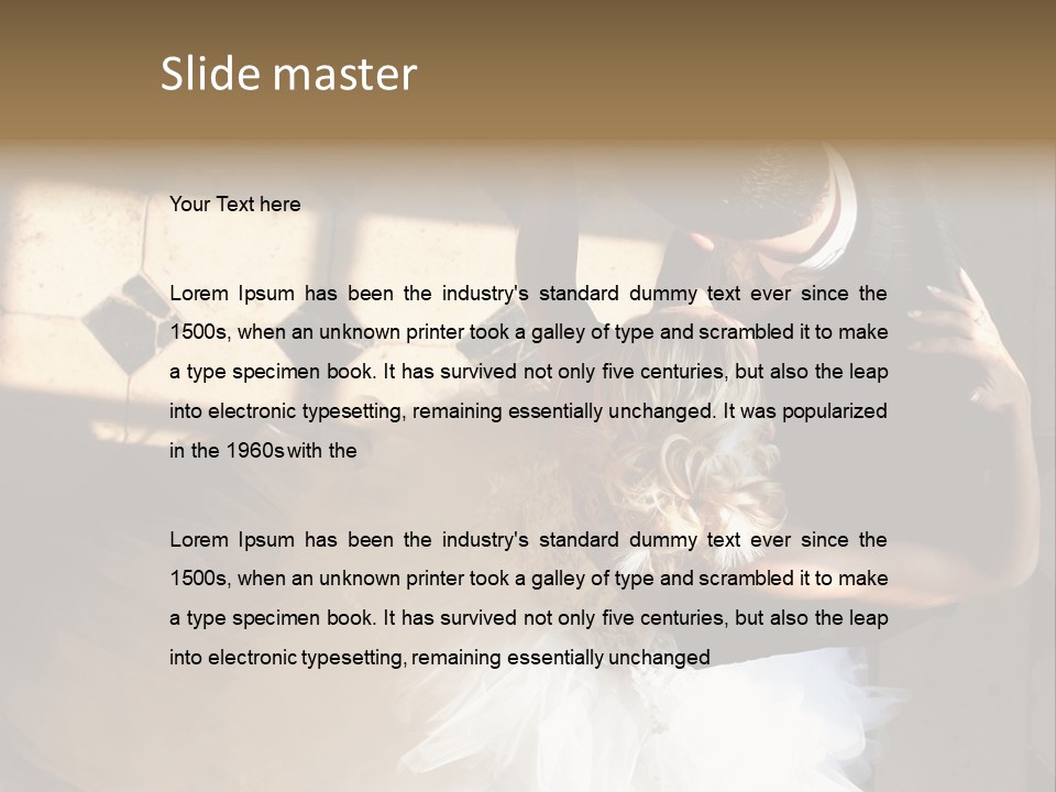 Love Married Ceremony PowerPoint Template