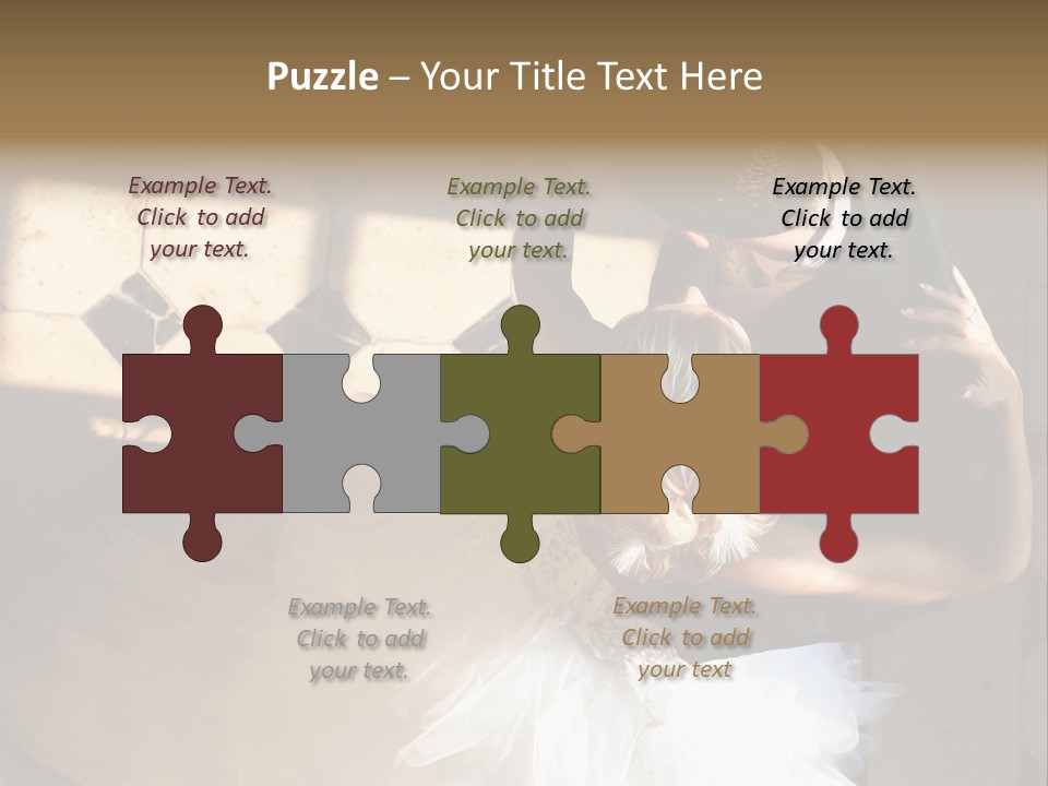 Love Married Ceremony PowerPoint Template