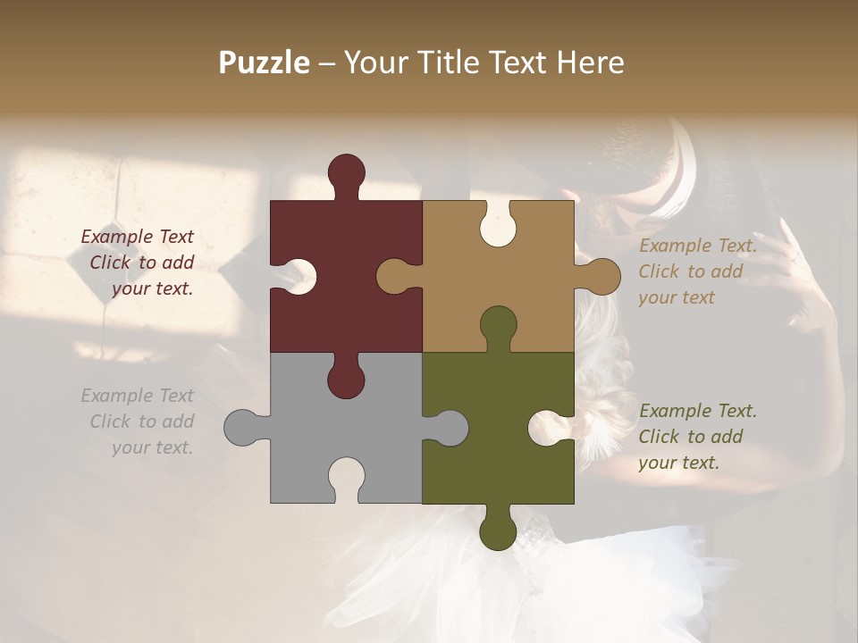 Love Married Ceremony PowerPoint Template