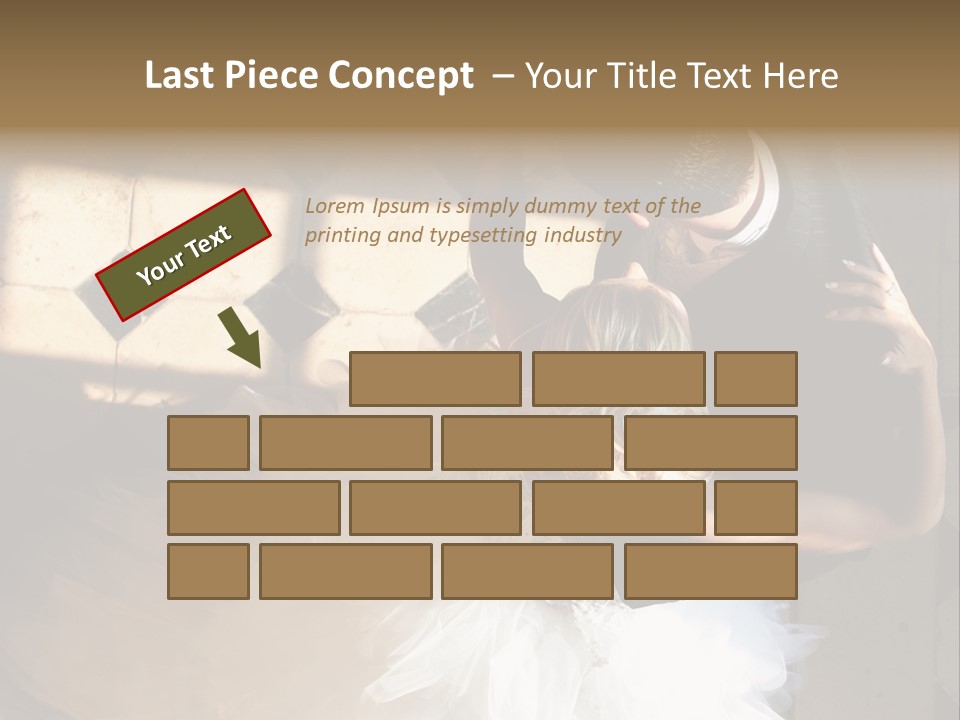 Love Married Ceremony PowerPoint Template