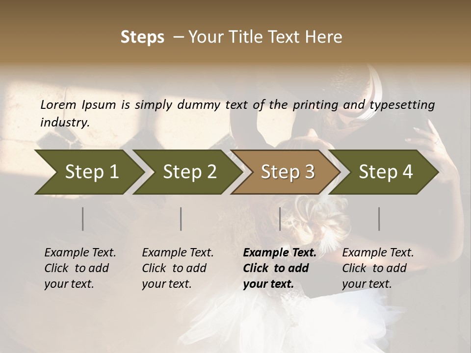 Love Married Ceremony PowerPoint Template