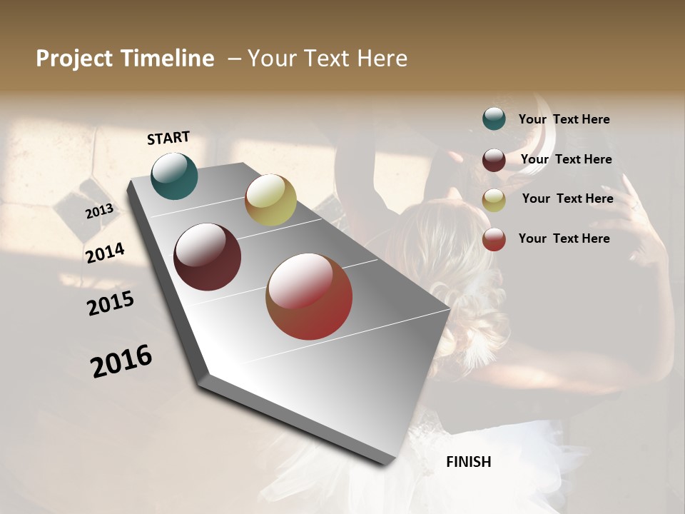 Love Married Ceremony PowerPoint Template