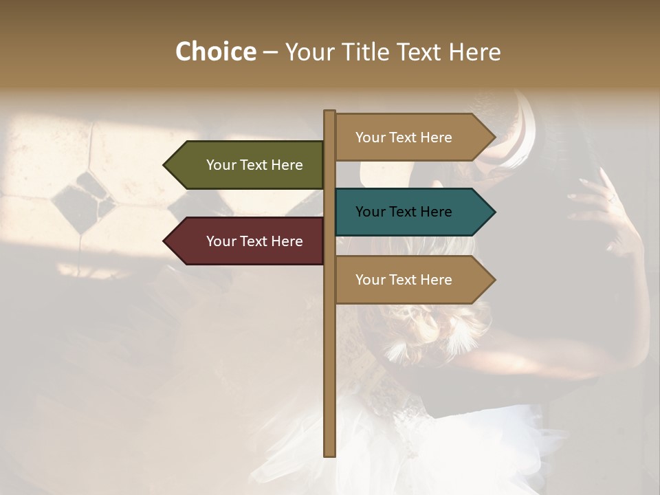 Love Married Ceremony PowerPoint Template