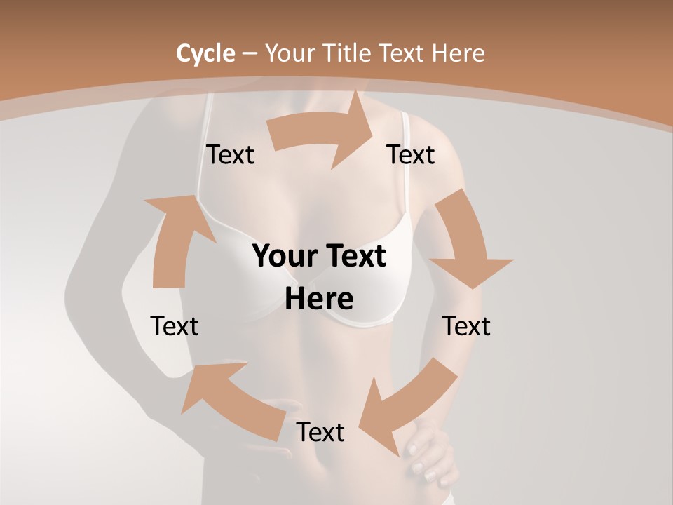 Underwear Girl Female PowerPoint Template