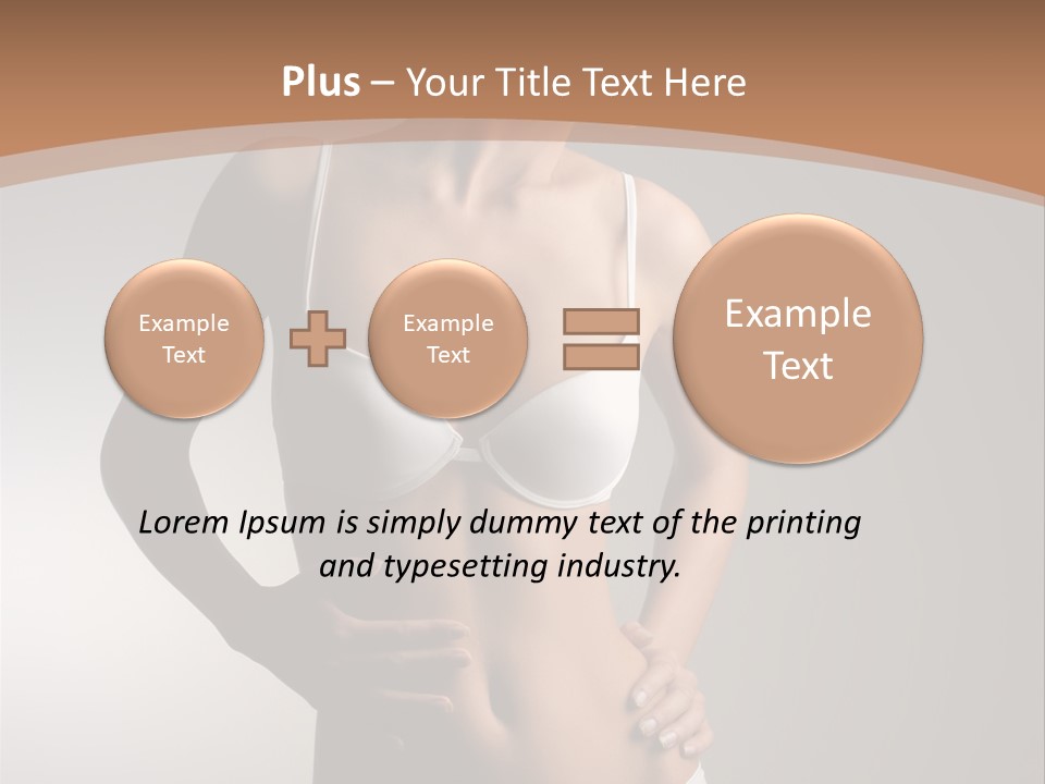 Underwear Girl Female PowerPoint Template