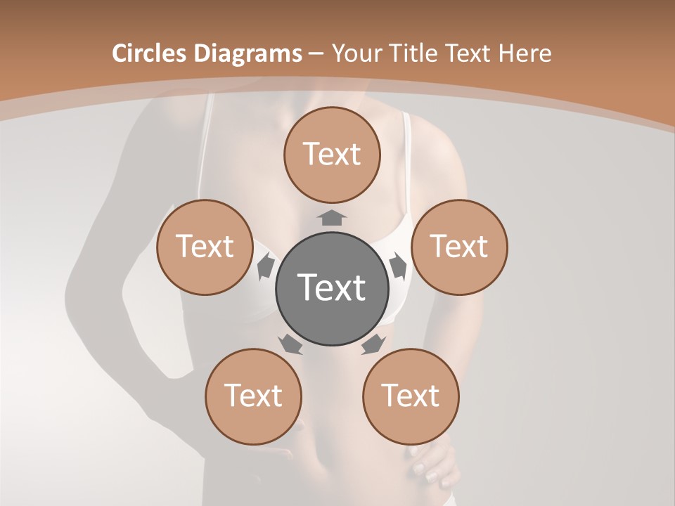 Underwear Girl Female PowerPoint Template