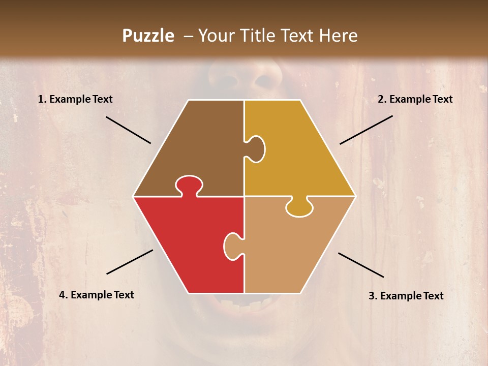 Rust Screaming Male PowerPoint Template