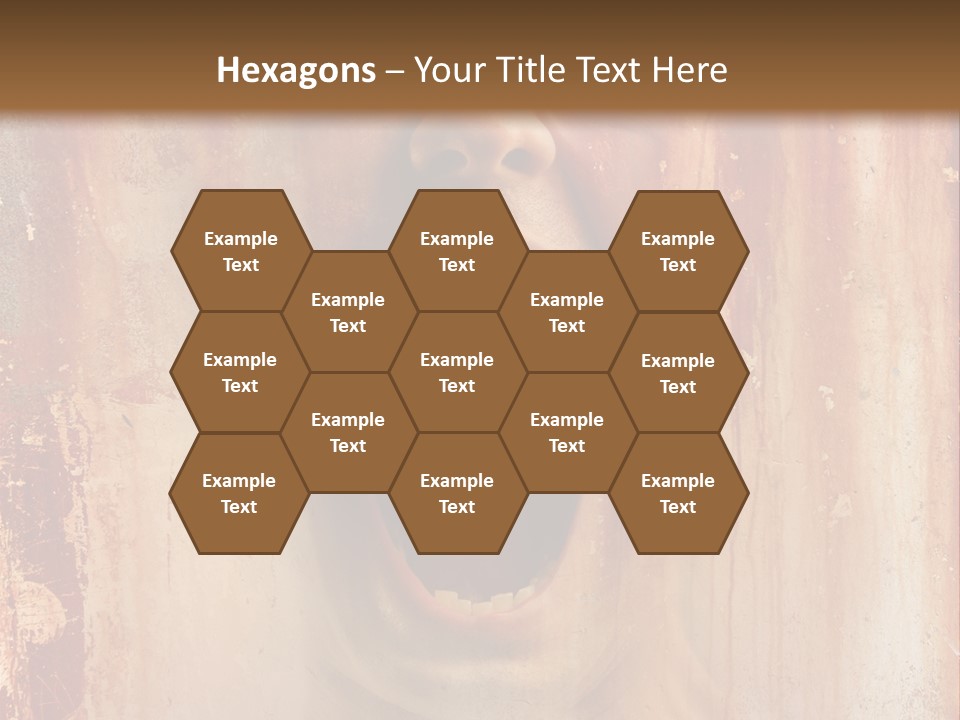 Rust Screaming Male PowerPoint Template