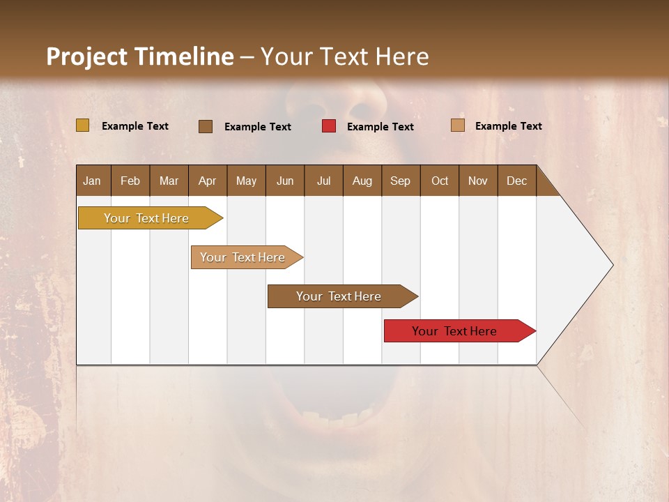 Rust Screaming Male PowerPoint Template