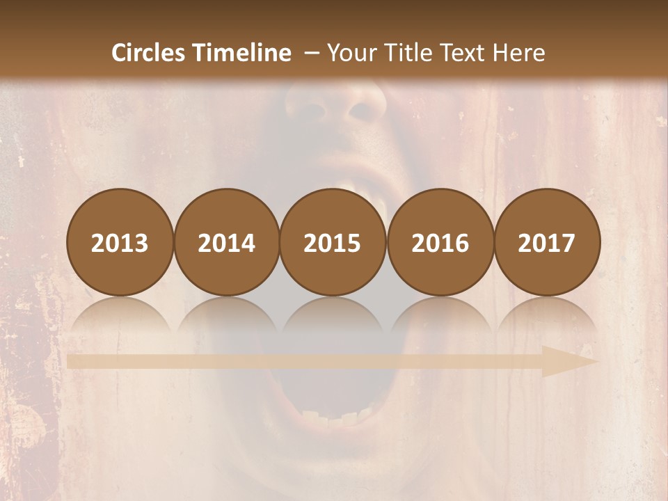 Rust Screaming Male PowerPoint Template