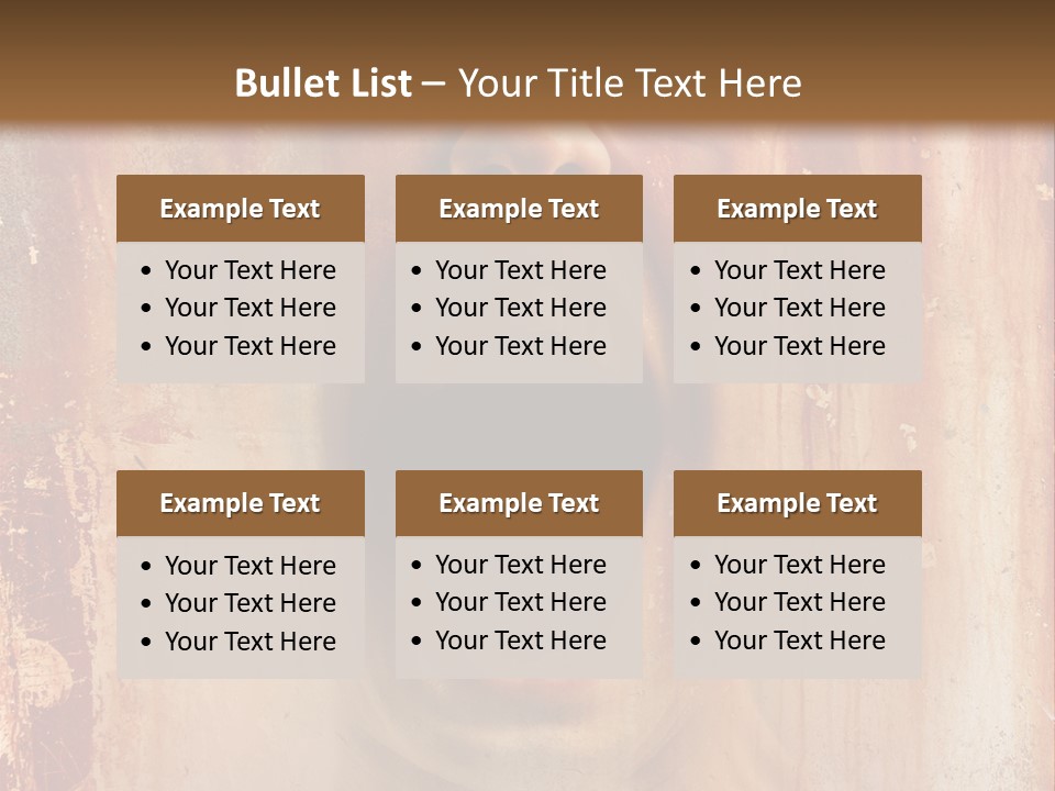 Rust Screaming Male PowerPoint Template