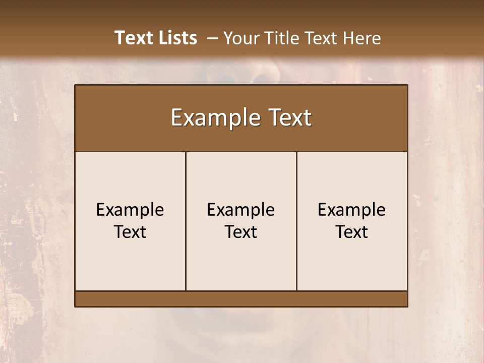 Rust Screaming Male PowerPoint Template