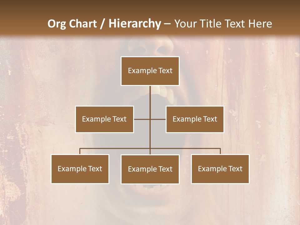 Rust Screaming Male PowerPoint Template