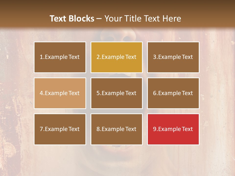 Rust Screaming Male PowerPoint Template