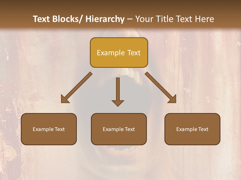 Rust Screaming Male PowerPoint Template